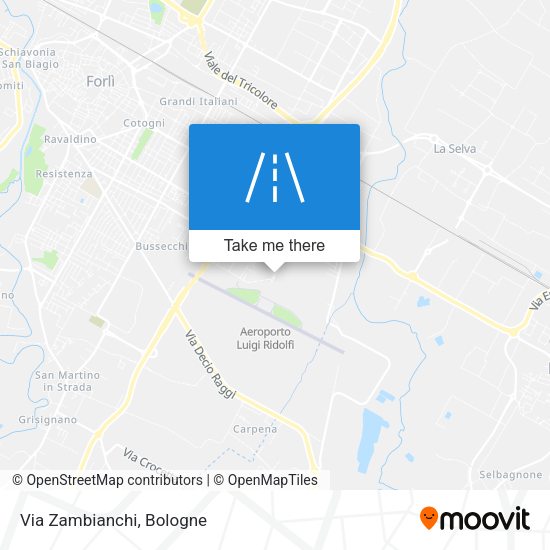 Via Zambianchi map