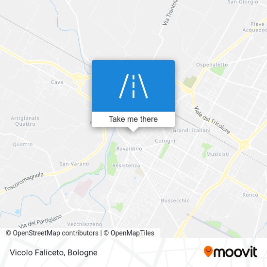 Vicolo Faliceto map