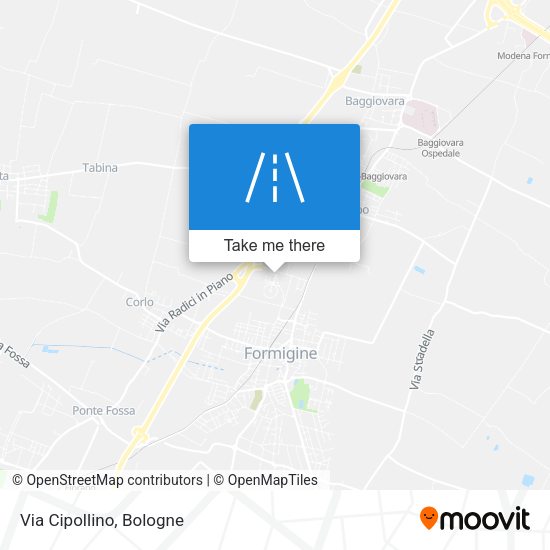 Via Cipollino map