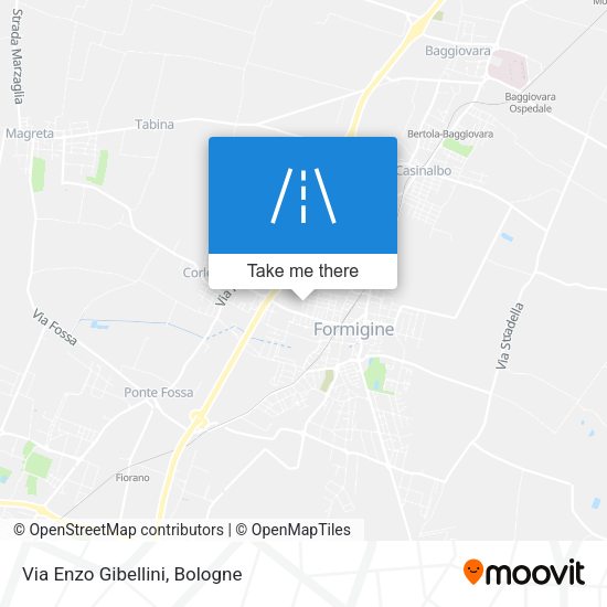 Via Enzo Gibellini map