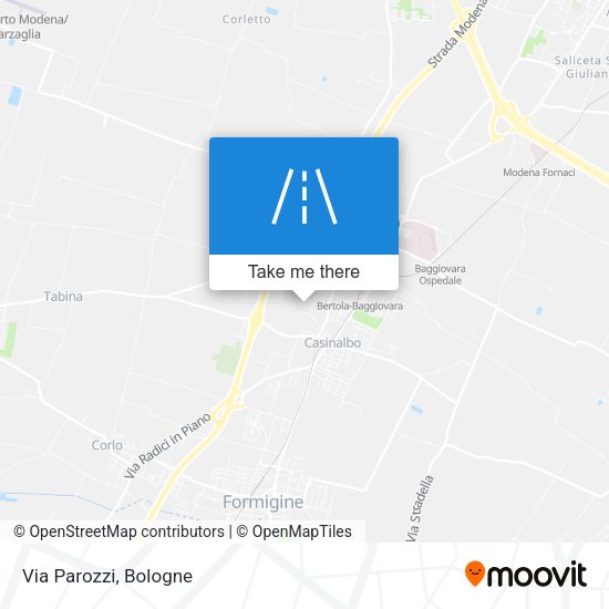 Via Parozzi map