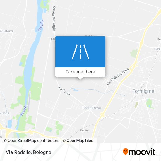 Via Rodello map