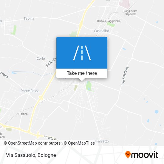 Via Sassuolo map