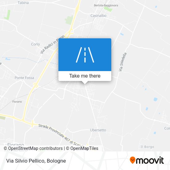 Via Silvio Pellico map