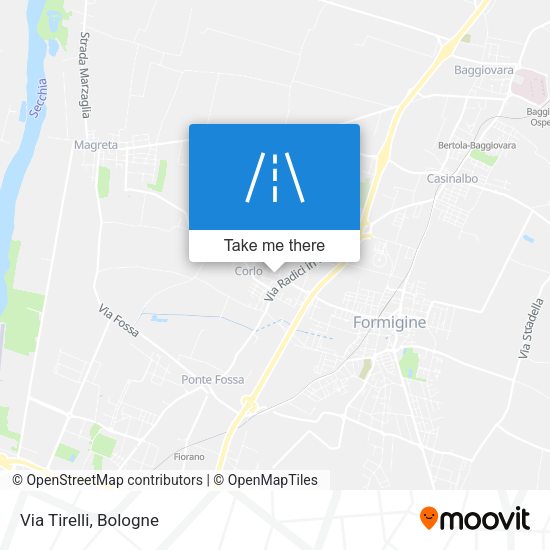 Via Tirelli map