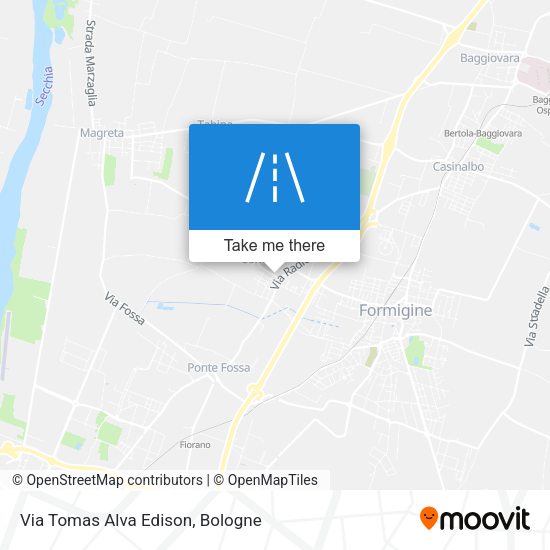 Via Tomas Alva Edison map