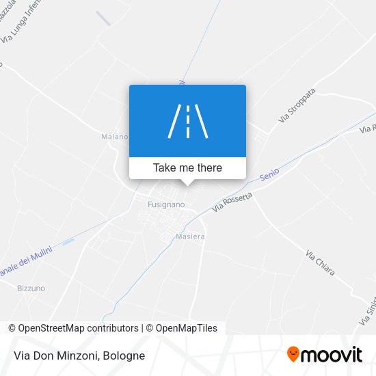 Via Don Minzoni map