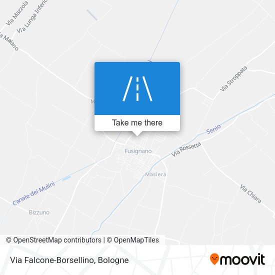 Via Falcone-Borsellino map
