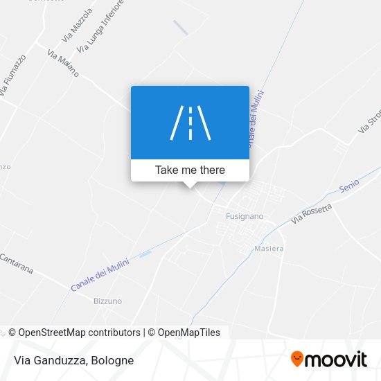 Via Ganduzza map