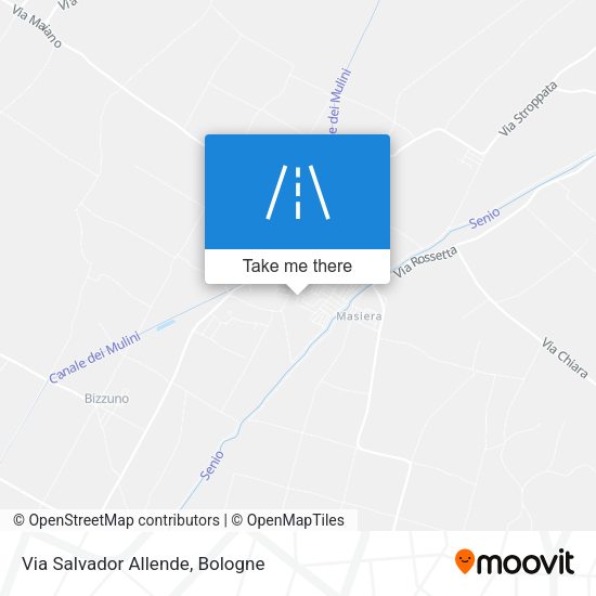 Via Salvador Allende map