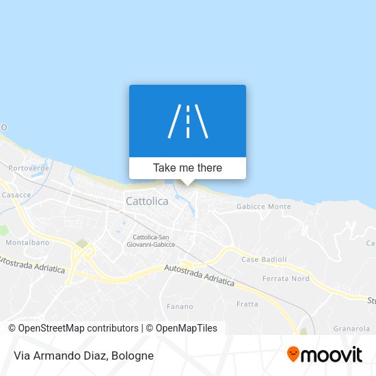 Via Armando Diaz map