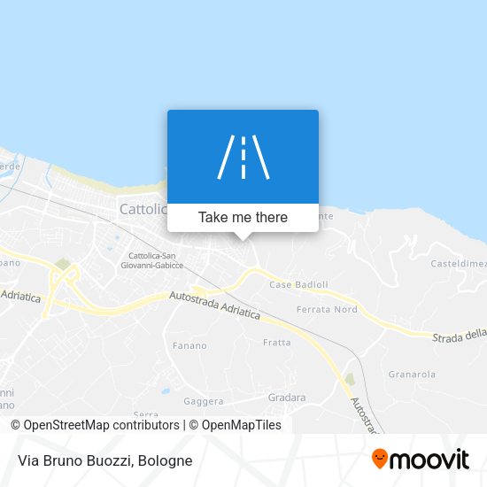 Via Bruno Buozzi map