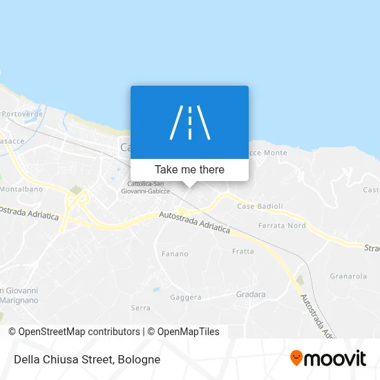 Della Chiusa Street map