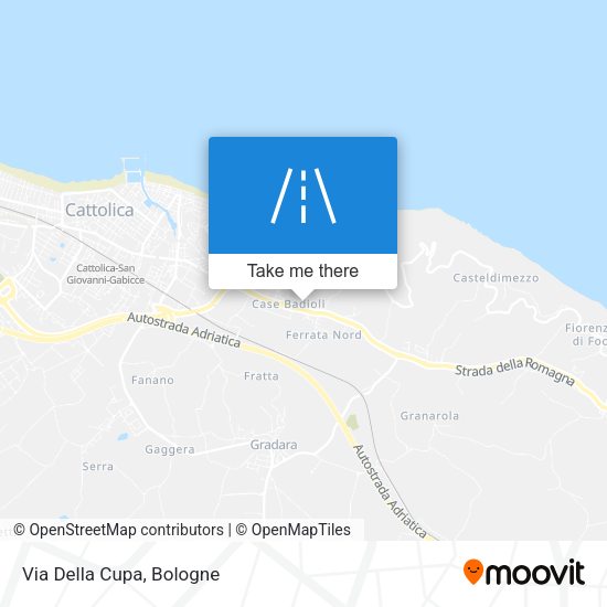Via Della Cupa map