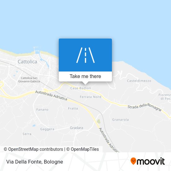 Via Della Fonte map