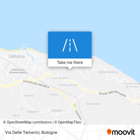 Via Delle Tamerici map