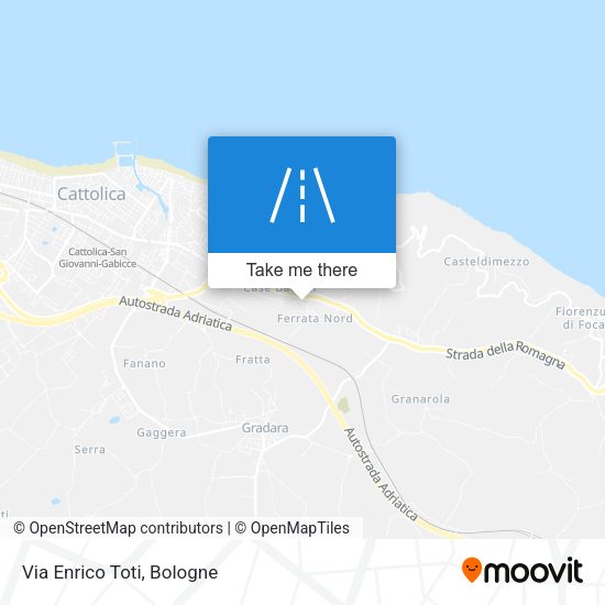 Via Enrico Toti map