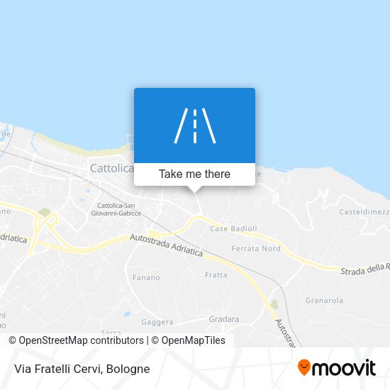 Via Fratelli Cervi map