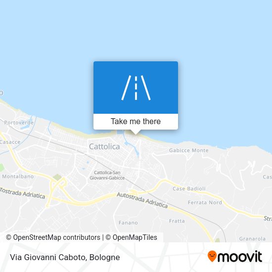 Via Giovanni Caboto map