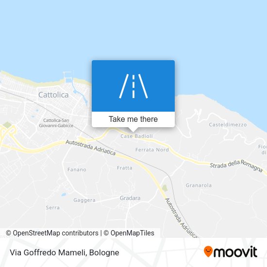 Via Goffredo Mameli map