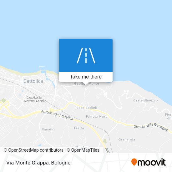 Via Monte Grappa map
