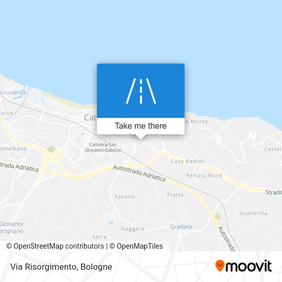 Via Risorgimento map