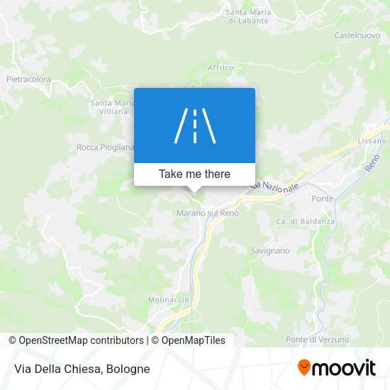 Via Della Chiesa map