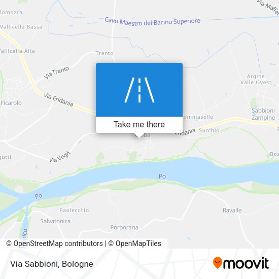 Via Sabbioni map