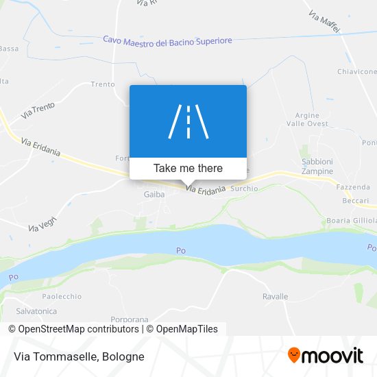 Via Tommaselle map
