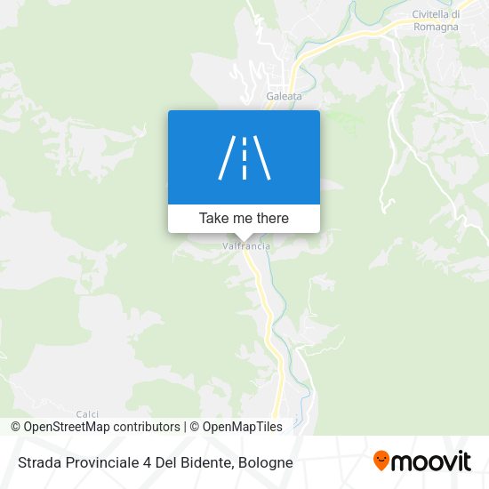 Strada Provinciale 4 Del Bidente map