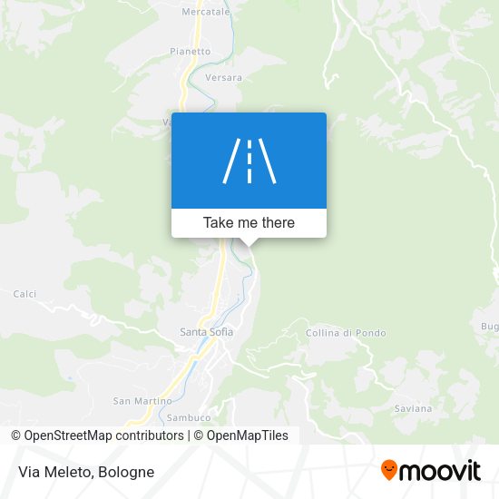 Via Meleto map