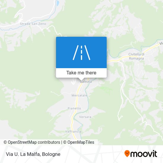 Via U. La Malfa map