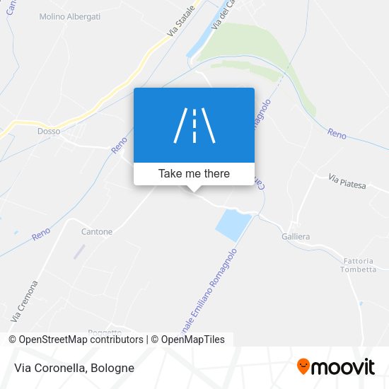 Via Coronella map