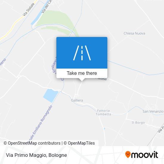 Via Primo Maggio map