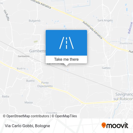Via Carlo Gobbi map