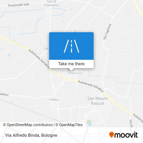 Via Alfredo Binda map