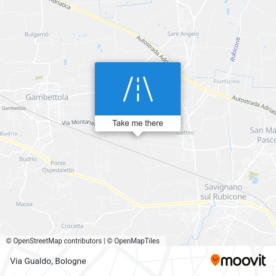 Via Gualdo map