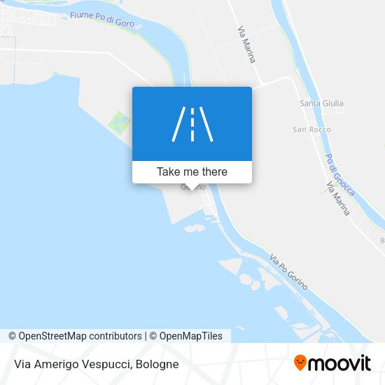 Via Amerigo Vespucci map