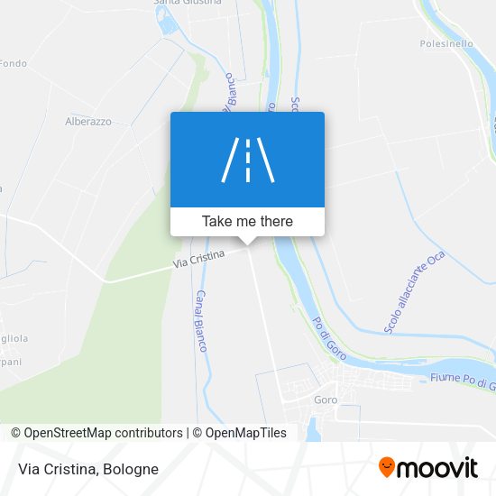 Via Cristina map