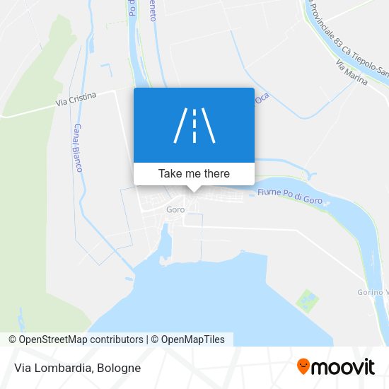 Via Lombardia map