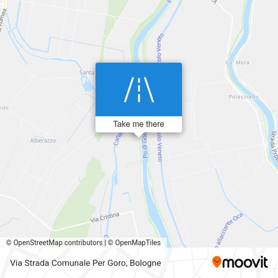 Via Strada Comunale Per Goro map