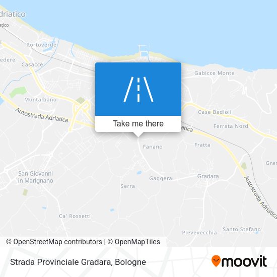 Strada Provinciale Gradara map