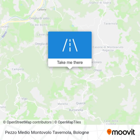 Pezzo Medio Montovolo Tavernola map