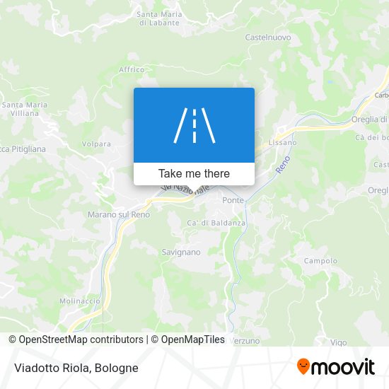 Viadotto Riola map