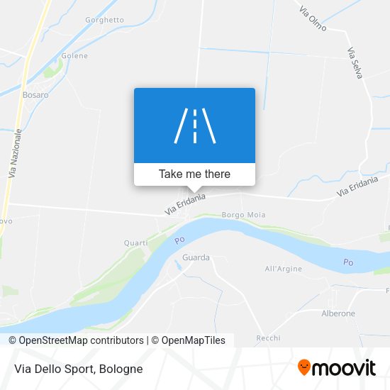 Via Dello Sport map
