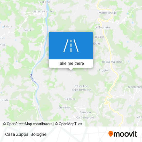 Casa Zuppa map