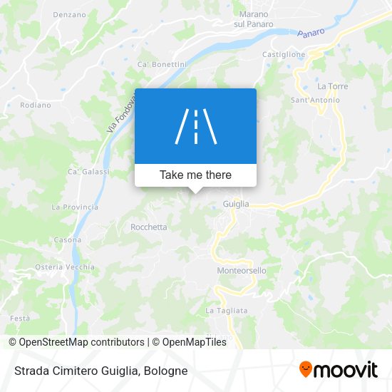 Strada Cimitero Guiglia map