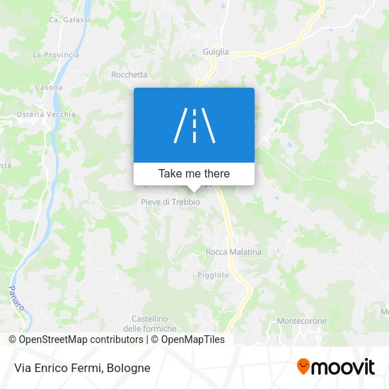 Via Enrico Fermi map