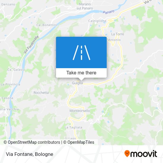 Via Fontane map