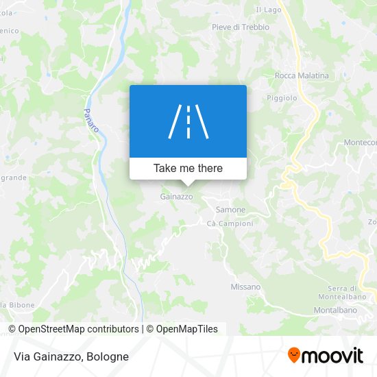 Via Gainazzo map